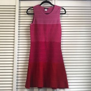 Gorgeous color blocked flared bandage dress!